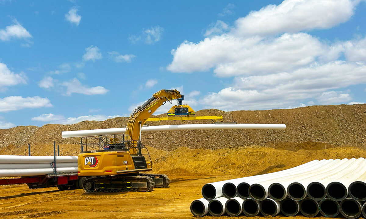 Vacuworx lifters used on Australian  pipeline project