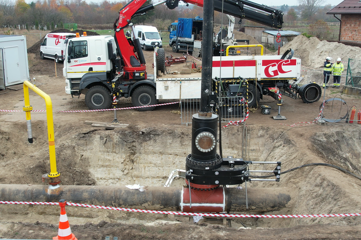 Gascontrol Polska performs hot tapping and plugging works on high-pressure pipeline