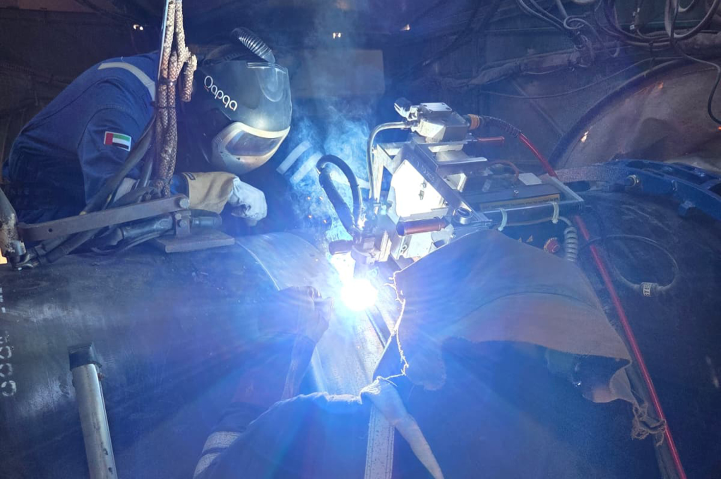 Qapqa Awarded Contract for Automatic Welding Services on ADNOC P5 Habshan Sour Service Pipeline Project